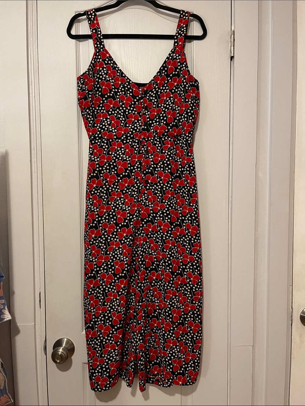 Red Floral Jumpsuit